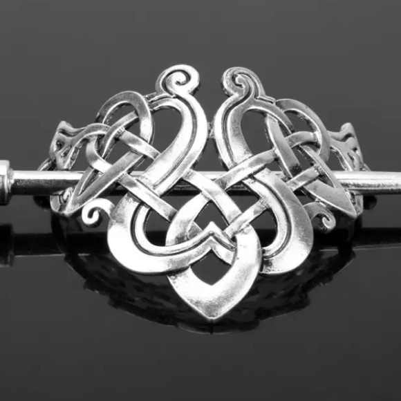 Celtic knot viking nordic hairpin clip accessories - Picture 3 of 7